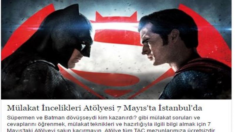 TAC Kariyer Merkezi Atölyeleri - Mülakat İncelikleri 7 Mayıs'ta