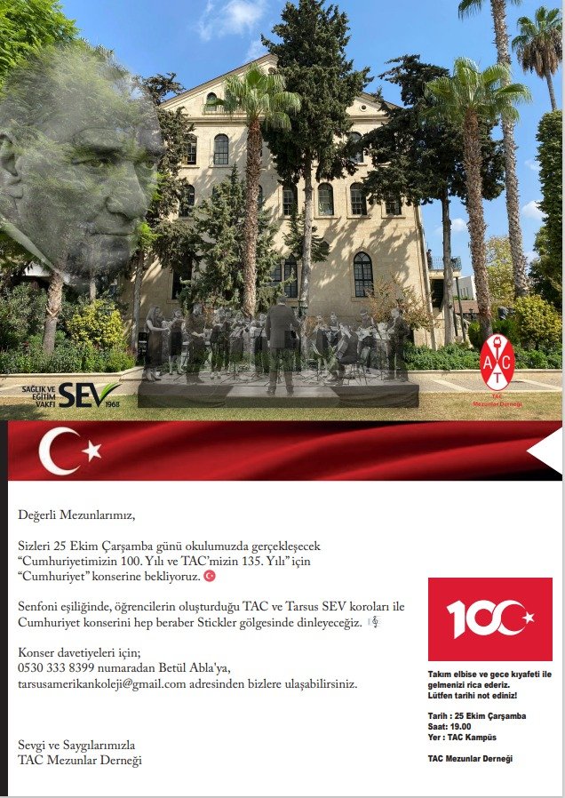 Cumhuriyet Konserine Bekliyoruz